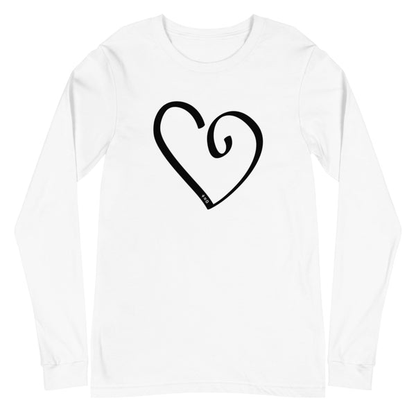 Open Heart Unisex Long Sleeve Tee (More Colors)