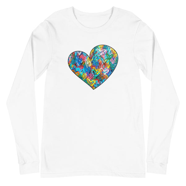 Graffiti Heart Unisex Long Sleeve Tee (More Colors)