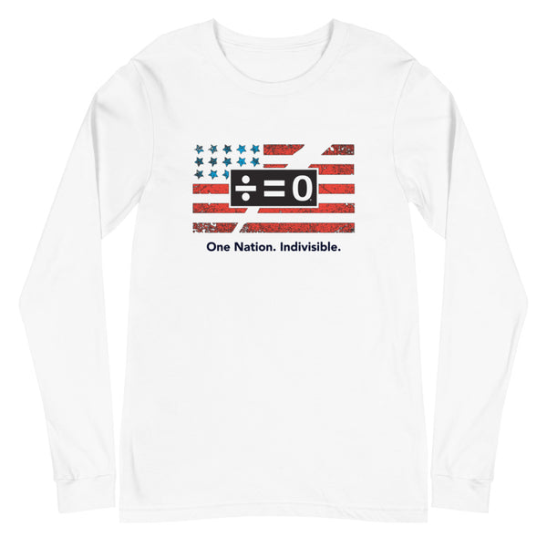One Nation Unisex Long Sleeve Patriotic Tee (More Colors)