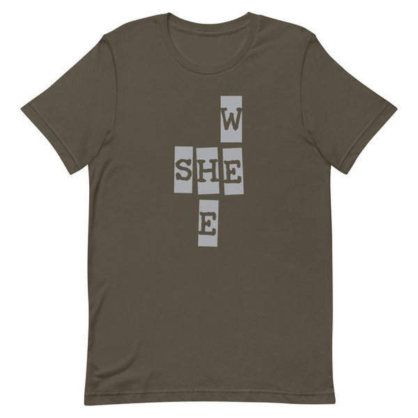 We She He Premium Unisex Tee (Gray/More Colors)