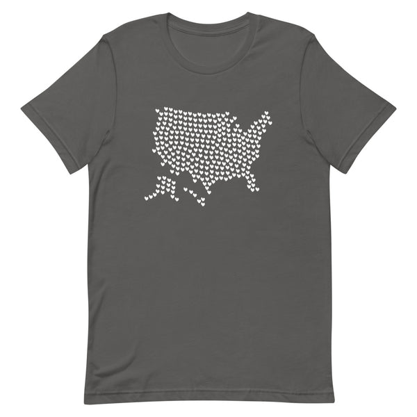 USA Hearts Premium Unisex Tee (More Colors)
