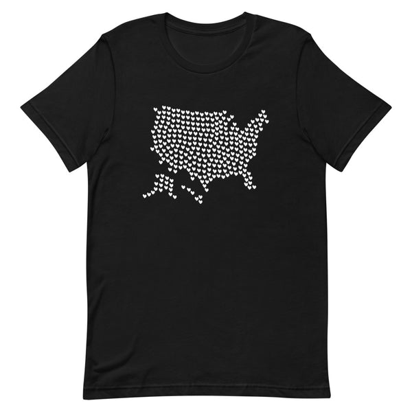 USA Hearts Premium Unisex Tee (More Colors)