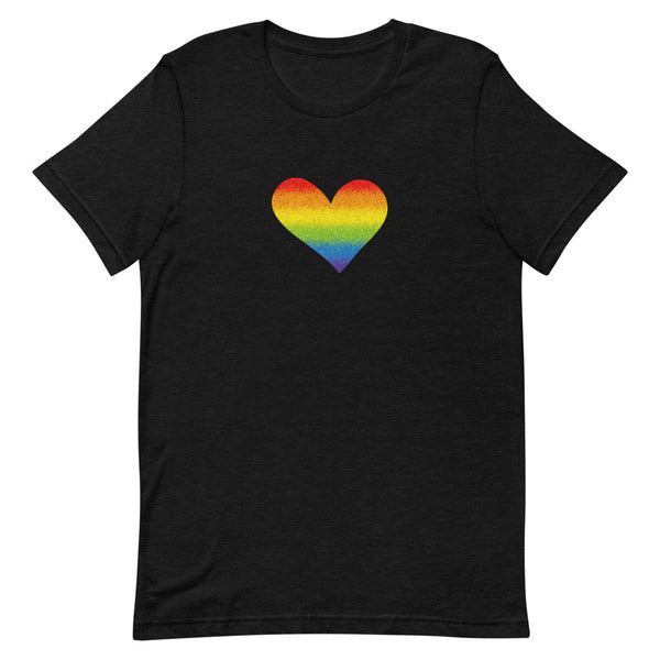 Rainbow Pride Heart Premium Unisex Tee (More Colors)
