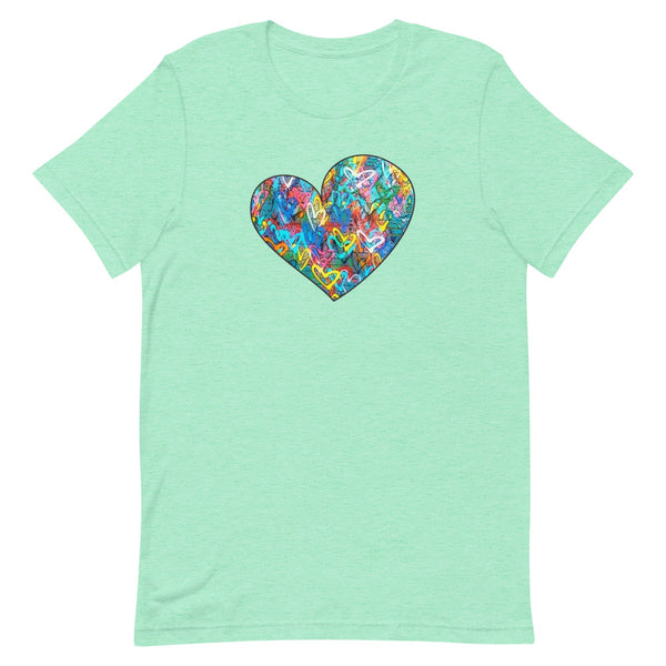 Graffiti Heart Premium Unisex Tee (More Colors)