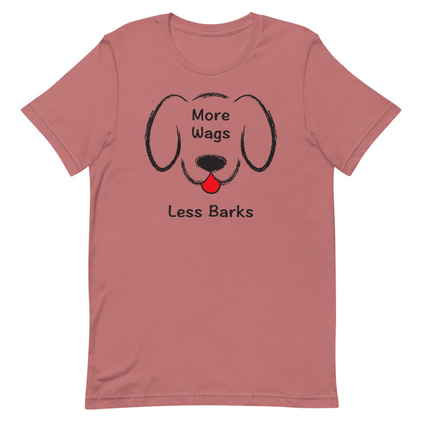 More Wags Less Barks Premium Unisex Tee (More Colors)