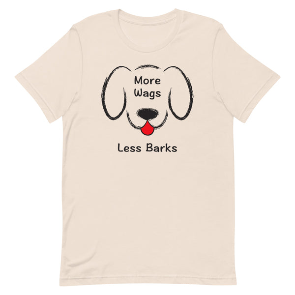 More Wags Less Barks Premium Unisex Tee (More Colors)