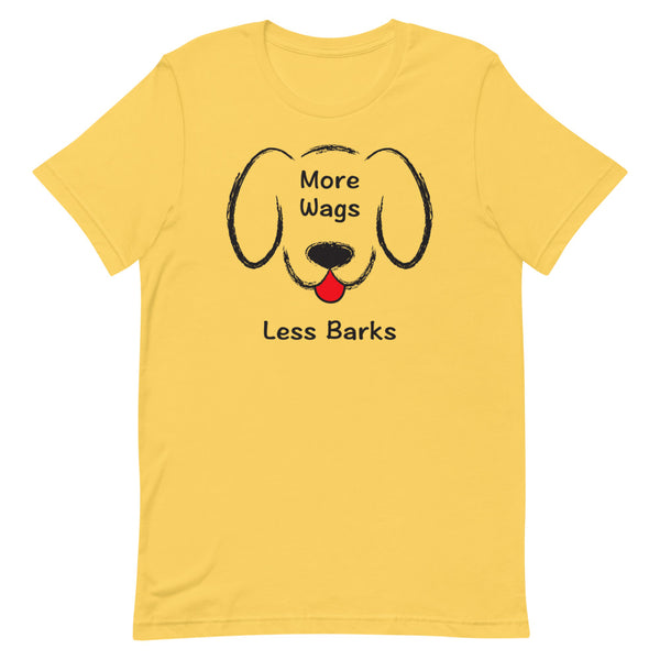 More Wags Less Barks Premium Unisex Tee (More Colors)
