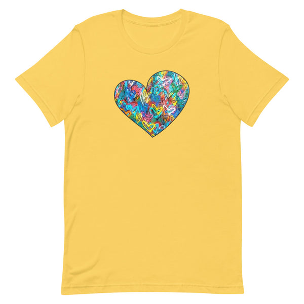 Graffiti Heart Premium Unisex Tee (More Colors)