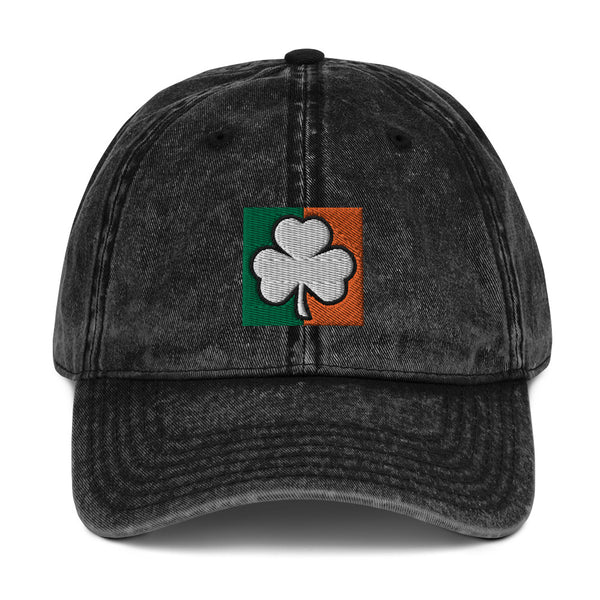 Irish Shamrock Vintage Cotton Cap (More Colors)