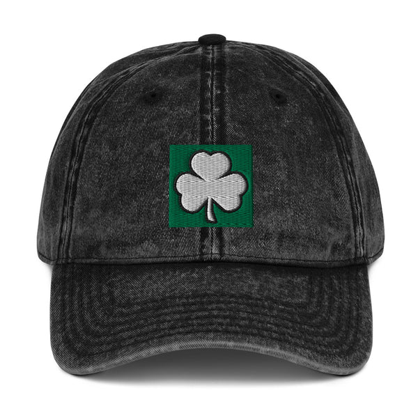 Irish Shamrock Vintage Cotton Cap (More Colors)