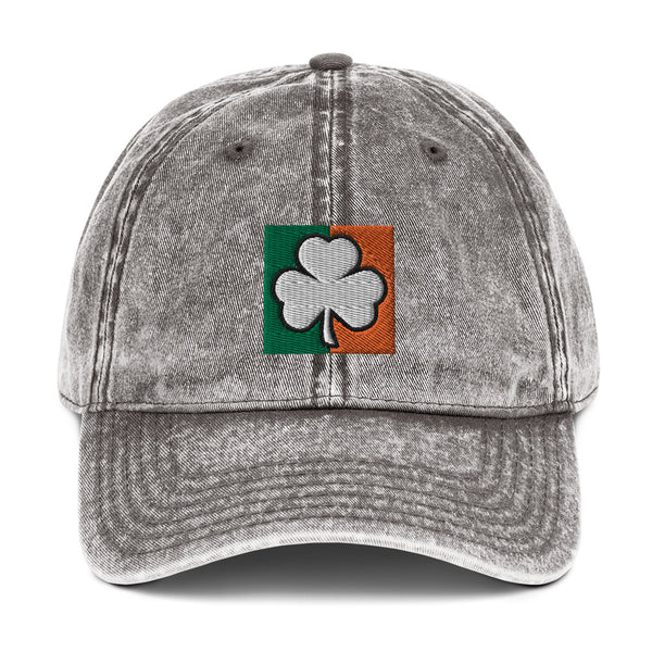 Irish Shamrock Vintage Cotton Cap (More Colors)