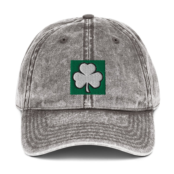 Irish Shamrock Vintage Cotton Cap (More Colors)