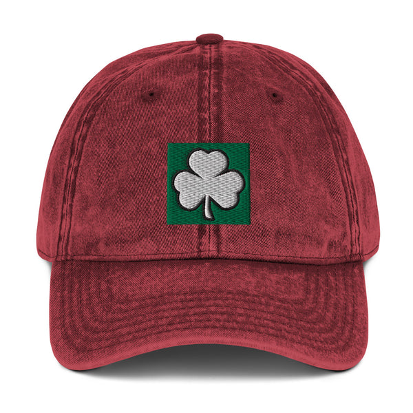 Irish Shamrock Vintage Cotton Cap (More Colors)