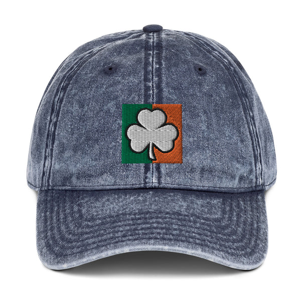 Irish Shamrock Vintage Cotton Cap (More Colors)