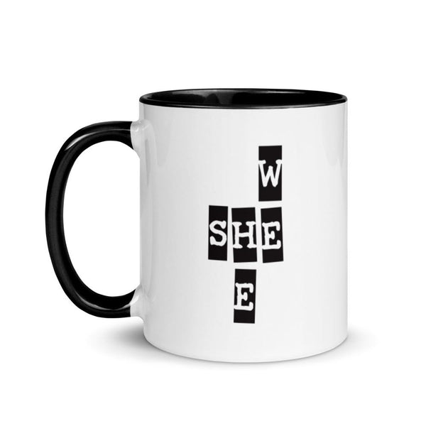 We She He Mug with Color Accents (More Colors)