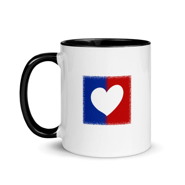 American Unity Heart Patriotic Mug with Color Accents (More Colors)