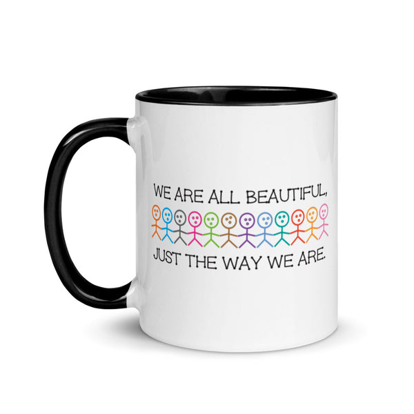 We Are All Beautiful Mug with Color Accents (More Colors)