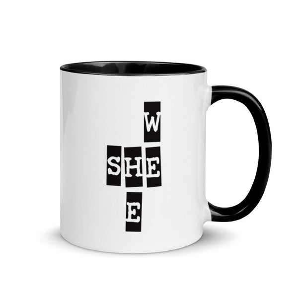 We She He Mug with Color Accents (More Colors)