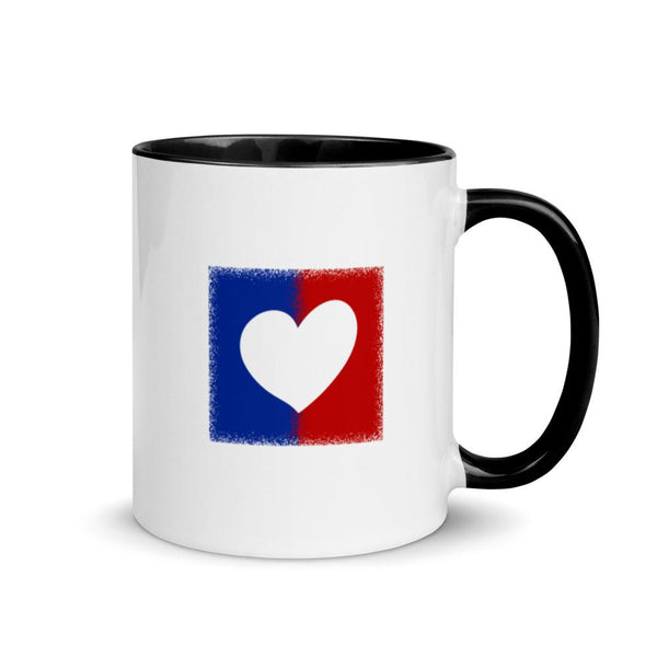 American Unity Heart Patriotic Mug with Color Accents (More Colors)