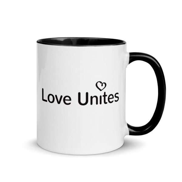 Love Unites Heart Mug with Color Accents (More Colors)