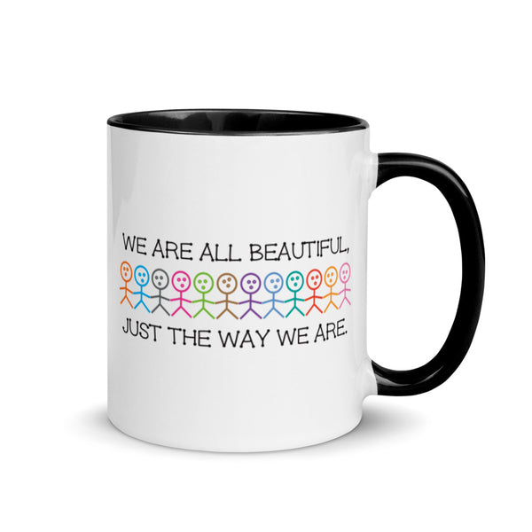 We Are All Beautiful Mug with Color Accents (More Colors)