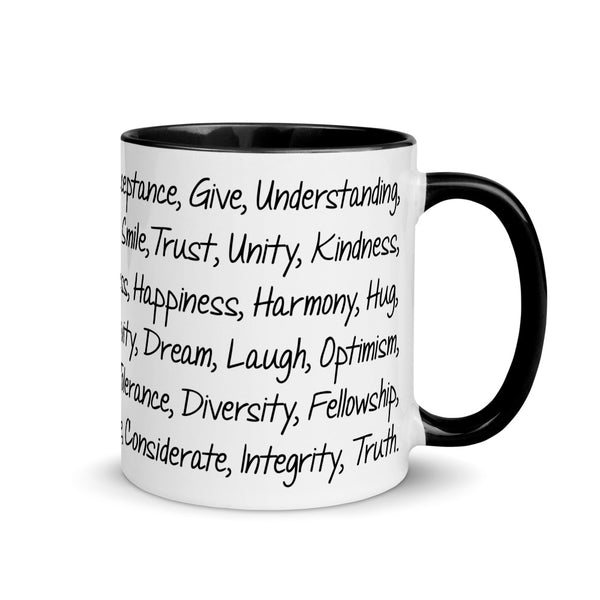 Kind Words Mug with Color Accents (More Colors)