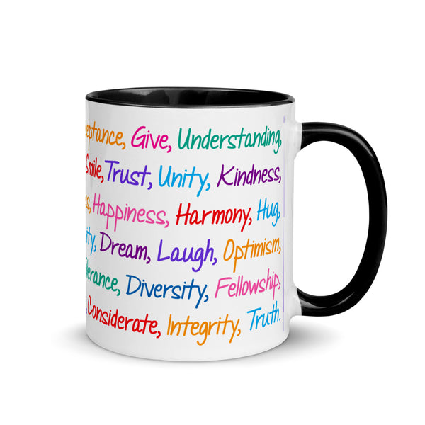 Kind Words Mug with Color Accents (More Colors)