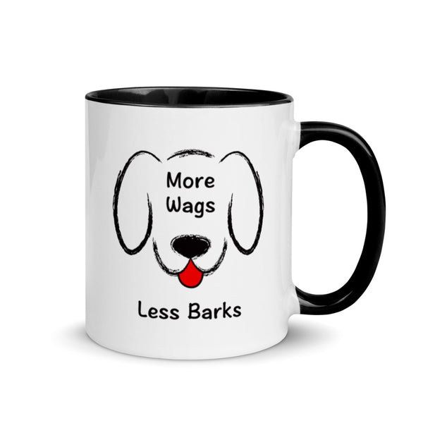 More Wags Less Barks Mug with Color Accents (More Colors)