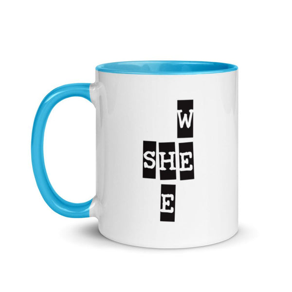 We She He Mug with Color Accents (More Colors)