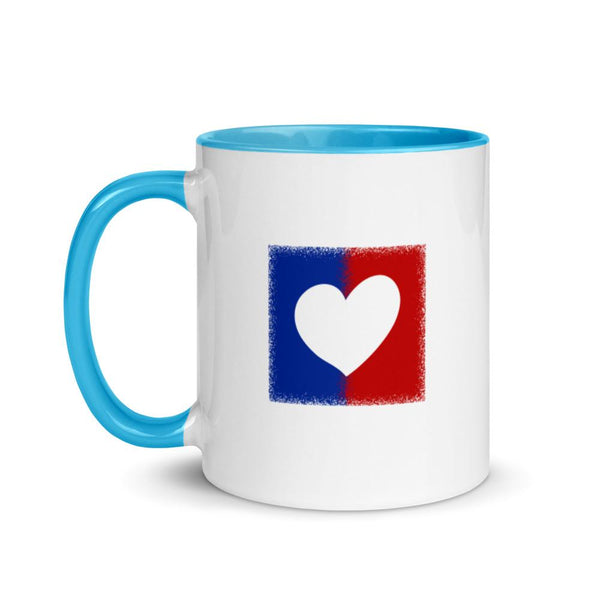 American Unity Heart Patriotic Mug with Color Accents (More Colors)