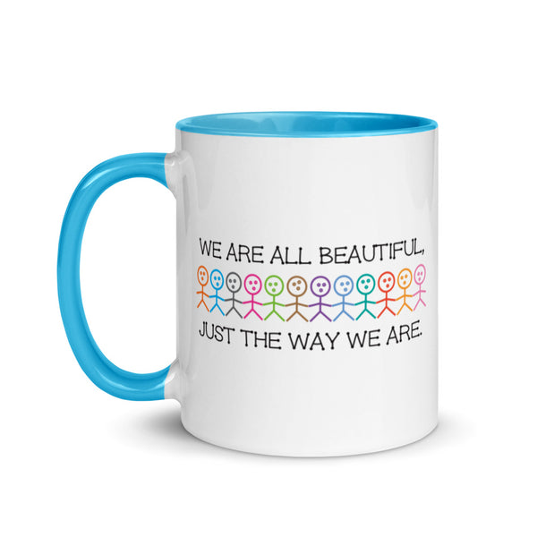 We Are All Beautiful Mug with Color Accents (More Colors)