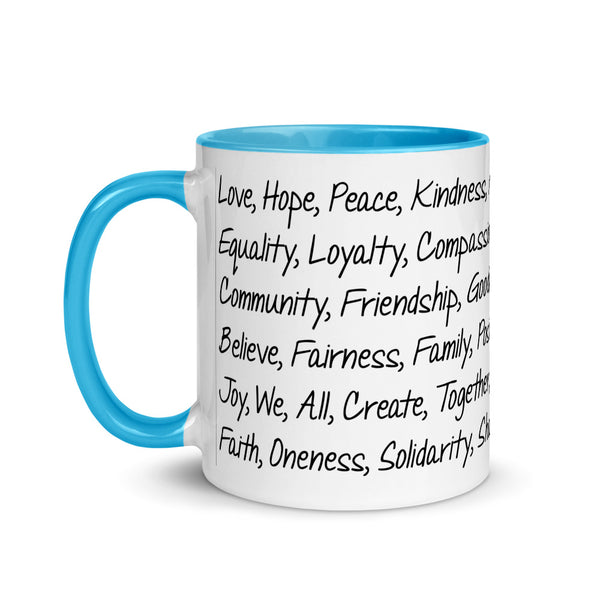 Kind Words Mug with Color Accents (More Colors)