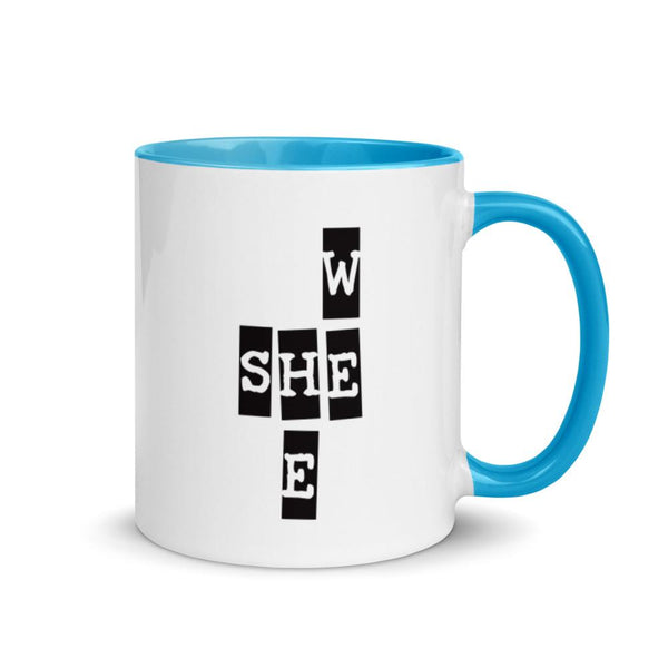 We She He Mug with Color Accents (More Colors)