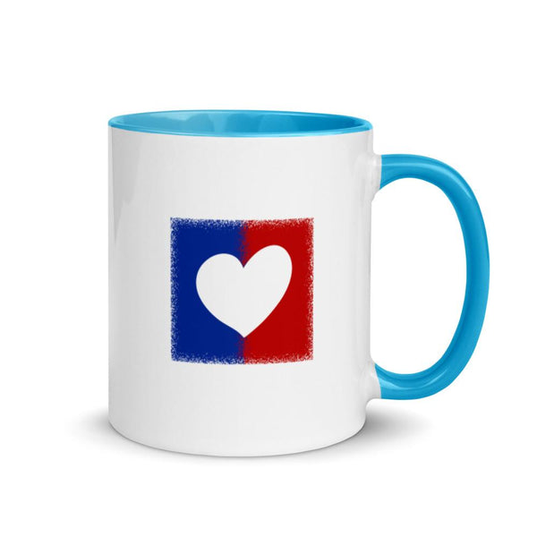 American Unity Heart Patriotic Mug with Color Accents (More Colors)