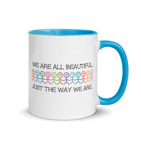 We Are All Beautiful Mug with Color Accents (More Colors)