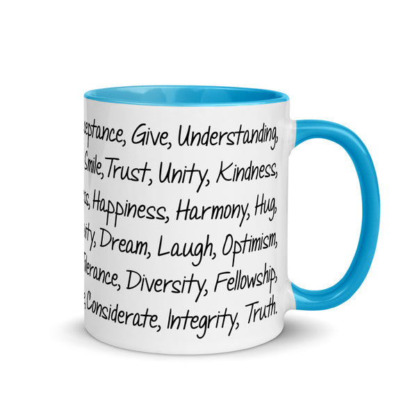 Kind Words Mug with Color Accents (More Colors)