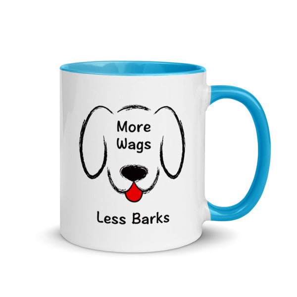 More Wags Less Barks Mug with Color Accents (More Colors)