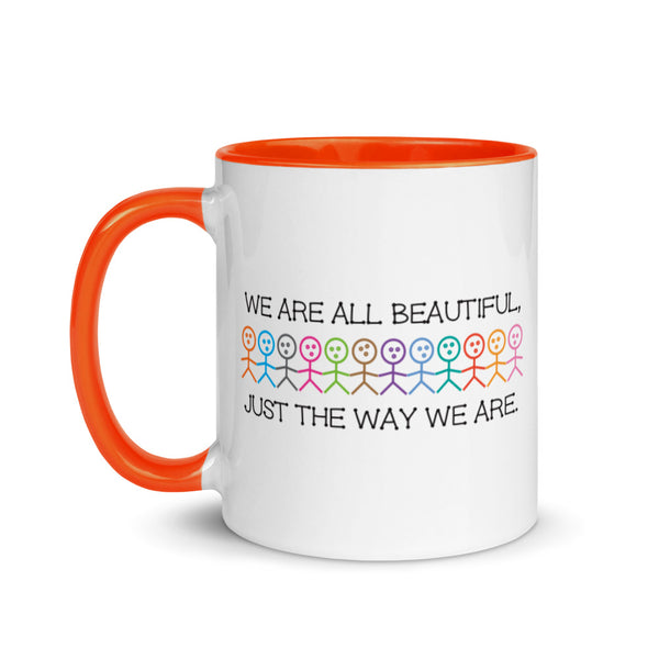 We Are All Beautiful Mug with Color Accents (More Colors)