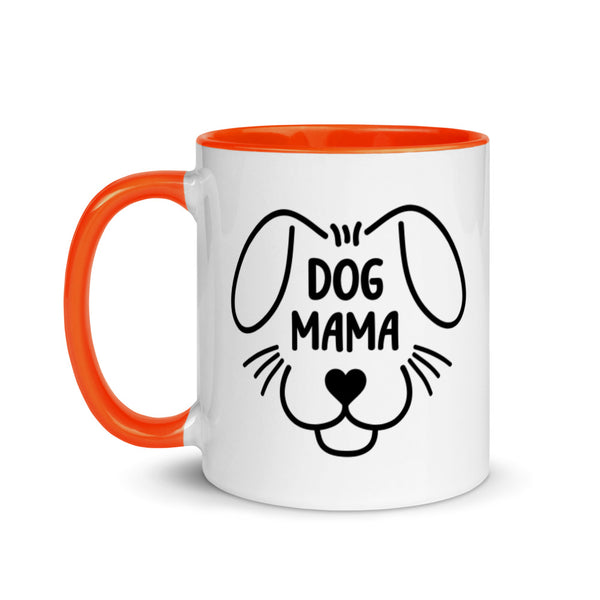 Dog Mama Mug with Color Accents (More Colors)
