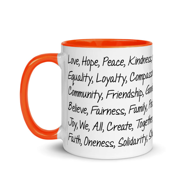 Kind Words Mug with Color Accents (More Colors)