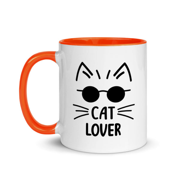 Cat Lover Mug with Color Accents (More Colors)