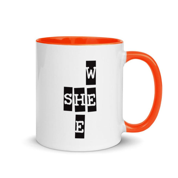 We She He Mug with Color Accents (More Colors)