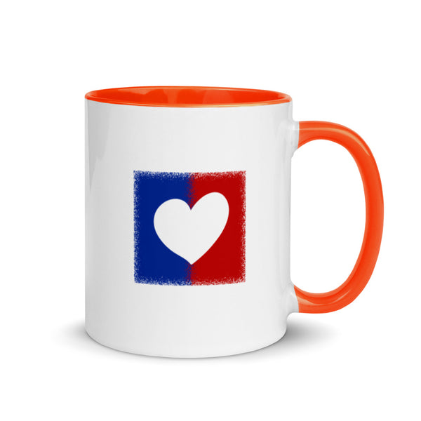 American Unity Heart Patriotic Mug with Color Accents (More Colors)
