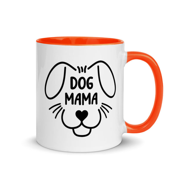 Dog Mama Mug with Color Accents (More Colors)