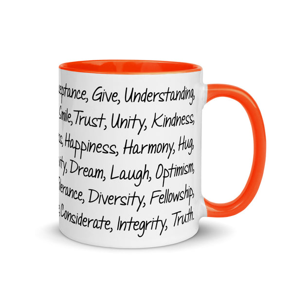 Kind Words Mug with Color Accents (More Colors)