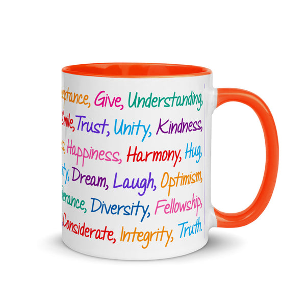 Kind Words Mug with Color Accents (More Colors)