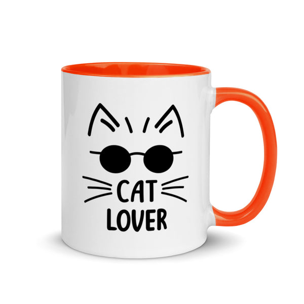 Cat Lover Mug with Color Accents (More Colors)
