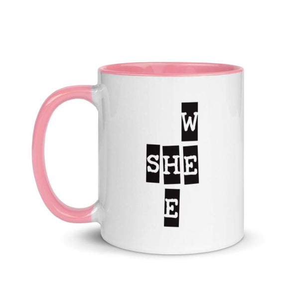 We She He Mug with Color Accents (More Colors)