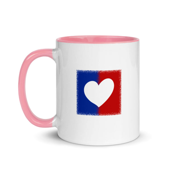 American Unity Heart Patriotic Mug with Color Accents (More Colors)