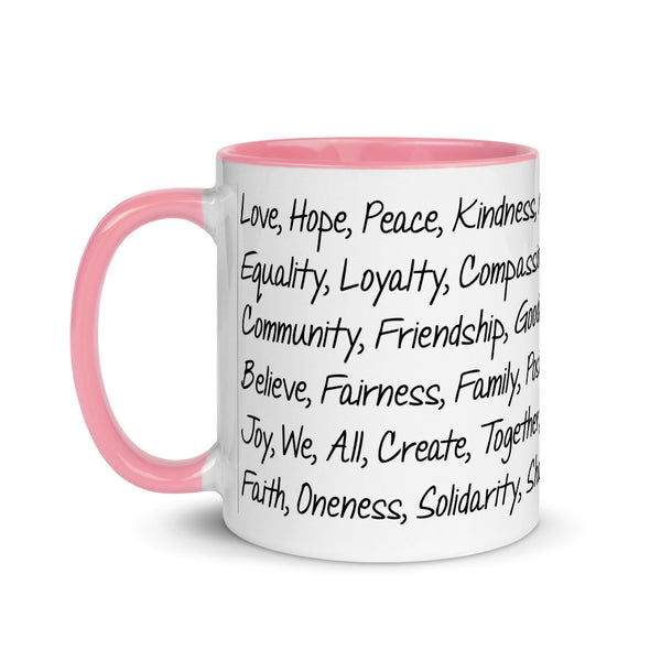Kind Words Mug with Color Accents (More Colors)